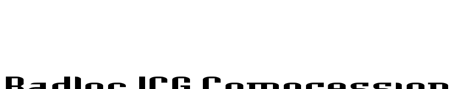 Badloc ICG Compression Font Download Free